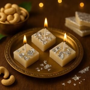 N&N 01 kaju katli with silver vark